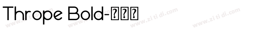 Thrope Bold字体转换